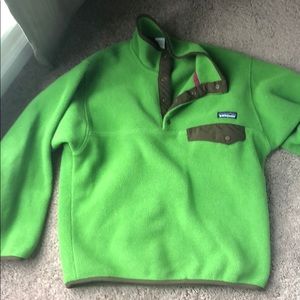 Green Patagonia Men’s fleece, size S